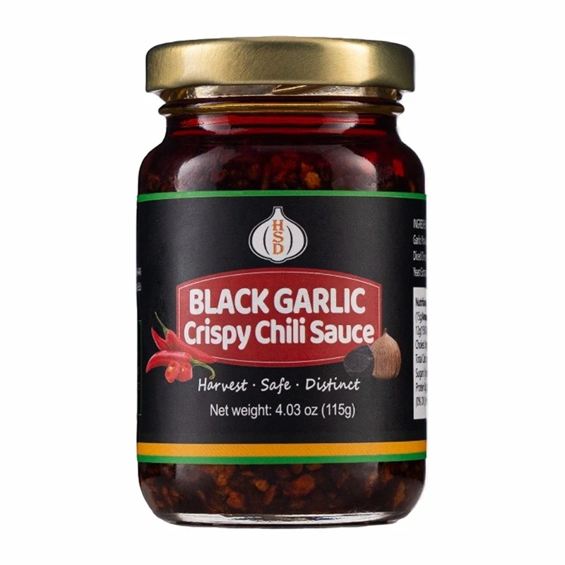 Svart vitlök krispig chilisås